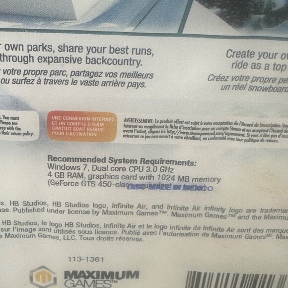 Mark McMorris Infinite Air PC DVD-ROM Snowboarding Game New In Package - Picture 5 of 8